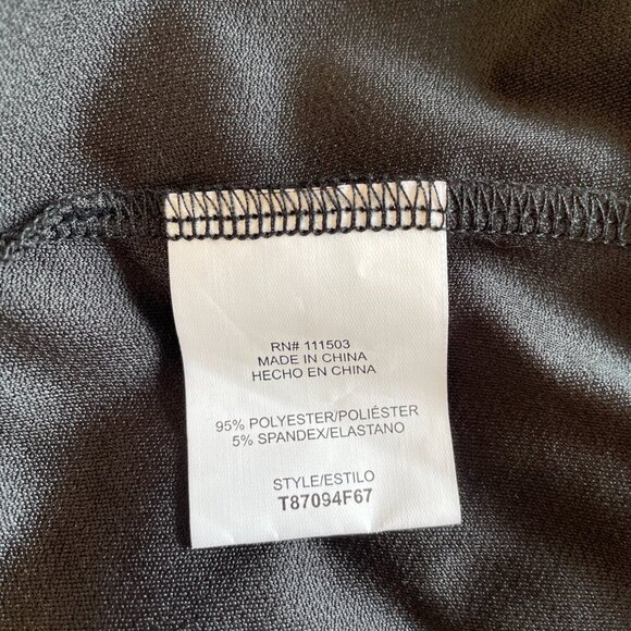 A.U.W.  Women's Black Sleeveless Top with Gold Accent Keyhole Neckline, Size M - Picture 7 of 7